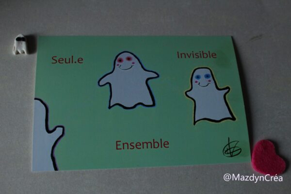 Illustration - Seul.e, invisible, ensemble