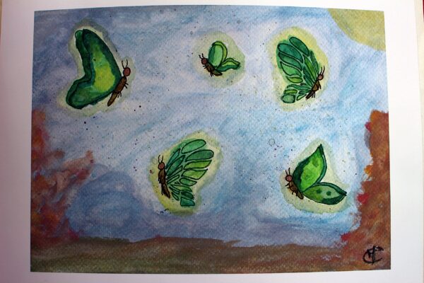 Impression - Aquarelle - Papillons SSR