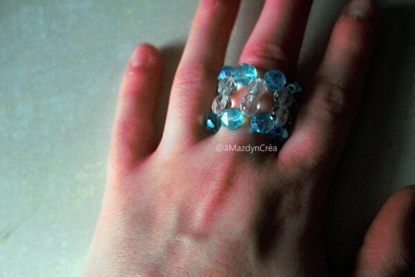 Bague Perle Bleu