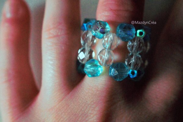 Bague Perle Bleu – Image 2