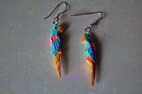 Boucles d'oreilles - Perroquet – Image 2