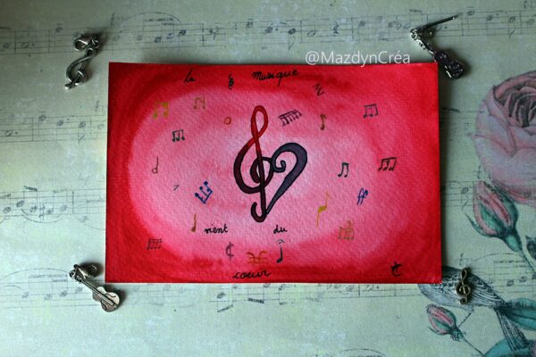 Carte Postale - La Musique vient du cœur – Image 2