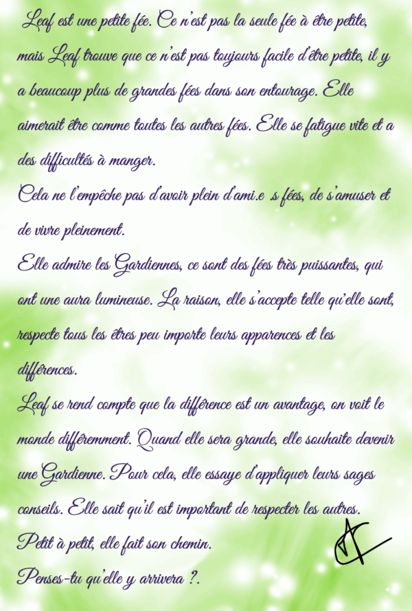 Illustration Fée Leaf – Image 2