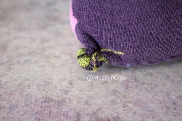 Peluche Upcycling Chat violet – Image 7
