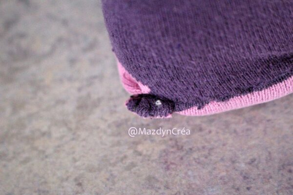 Peluche Upcycling Chat violet – Image 4