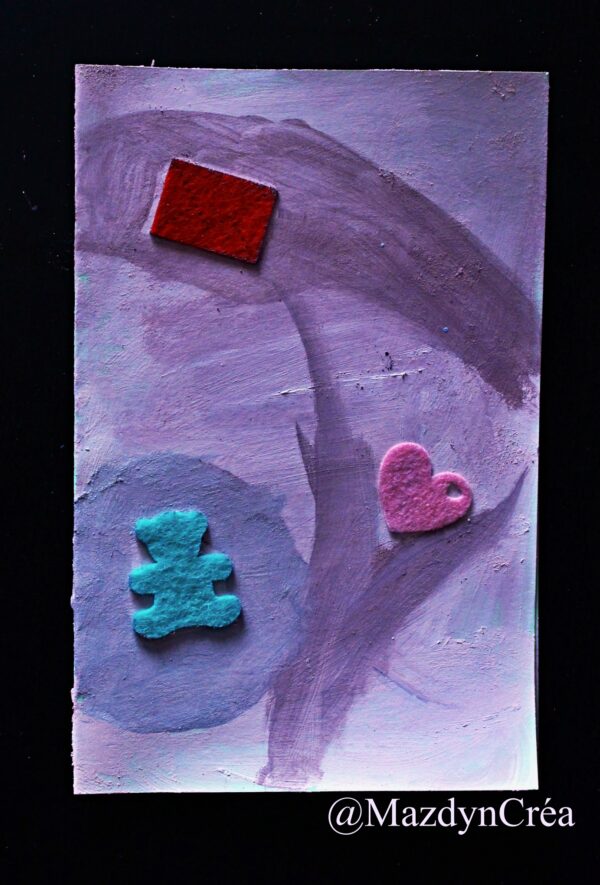 Prototype Carte Postale cœur ourson – Image 3