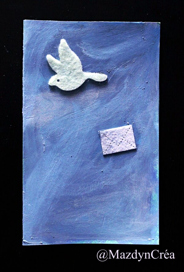 Prototype Carte postale oiseau, lettre – Image 2