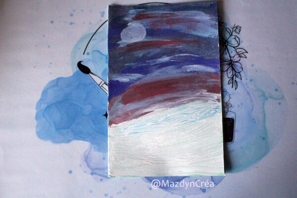 Prototype Carte postale nocturne neige