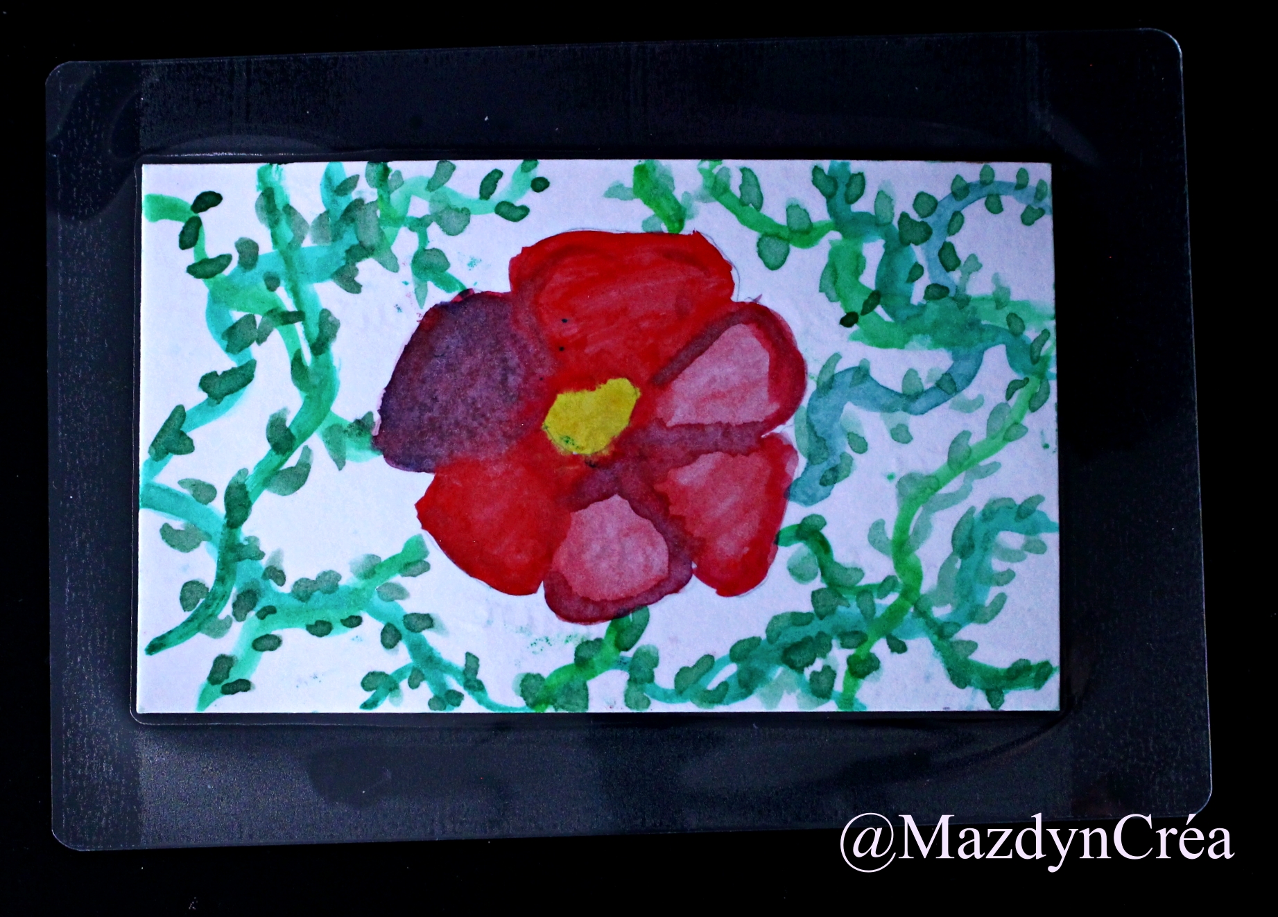 Carte Inspirante - Telle une fleur tu as des bons et des mauvais jour