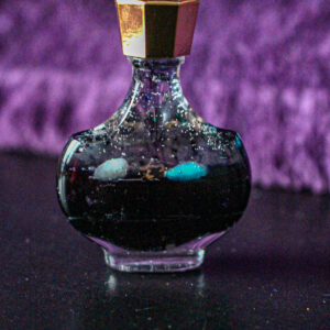 Fiole - explosion de couleur - noir