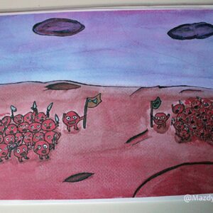 Impression – Aquarelle Guerre utérienne