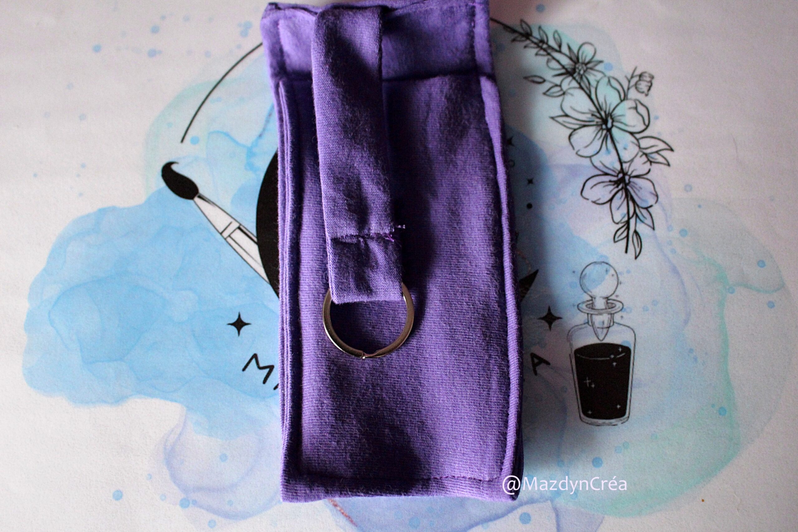 Pochette clé upcycling – Image 7