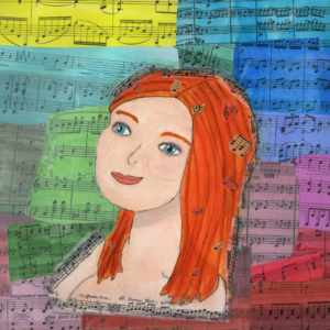 La musique, la couleur de l&rsquo;âme – Peinture/collage