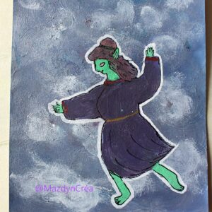 Peinture - Elfe dansant