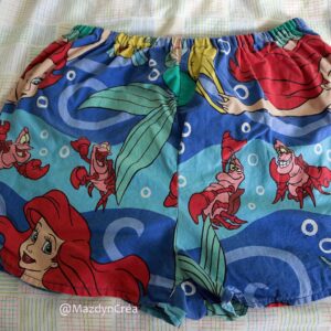 Short upcycling poche intérieure taille haute