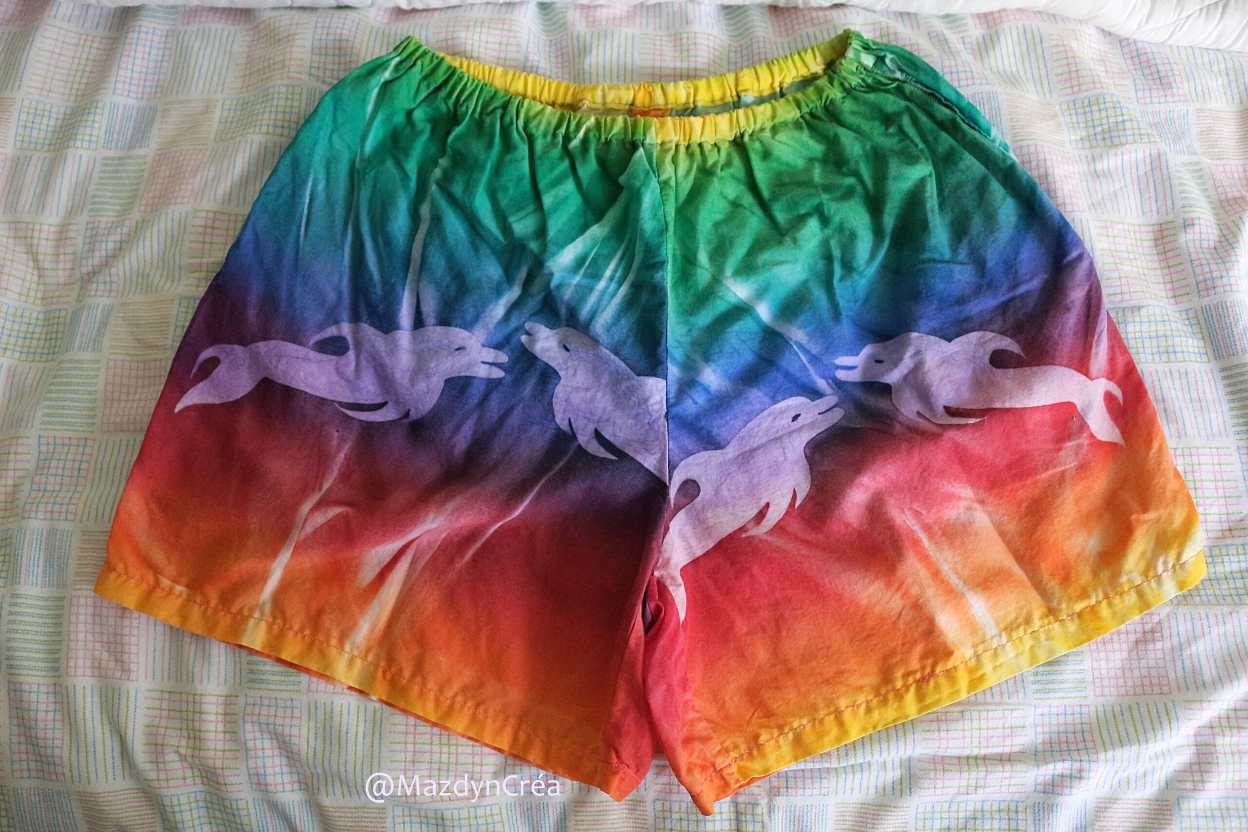Short upcycling poche intérieure taille haute – Image 6