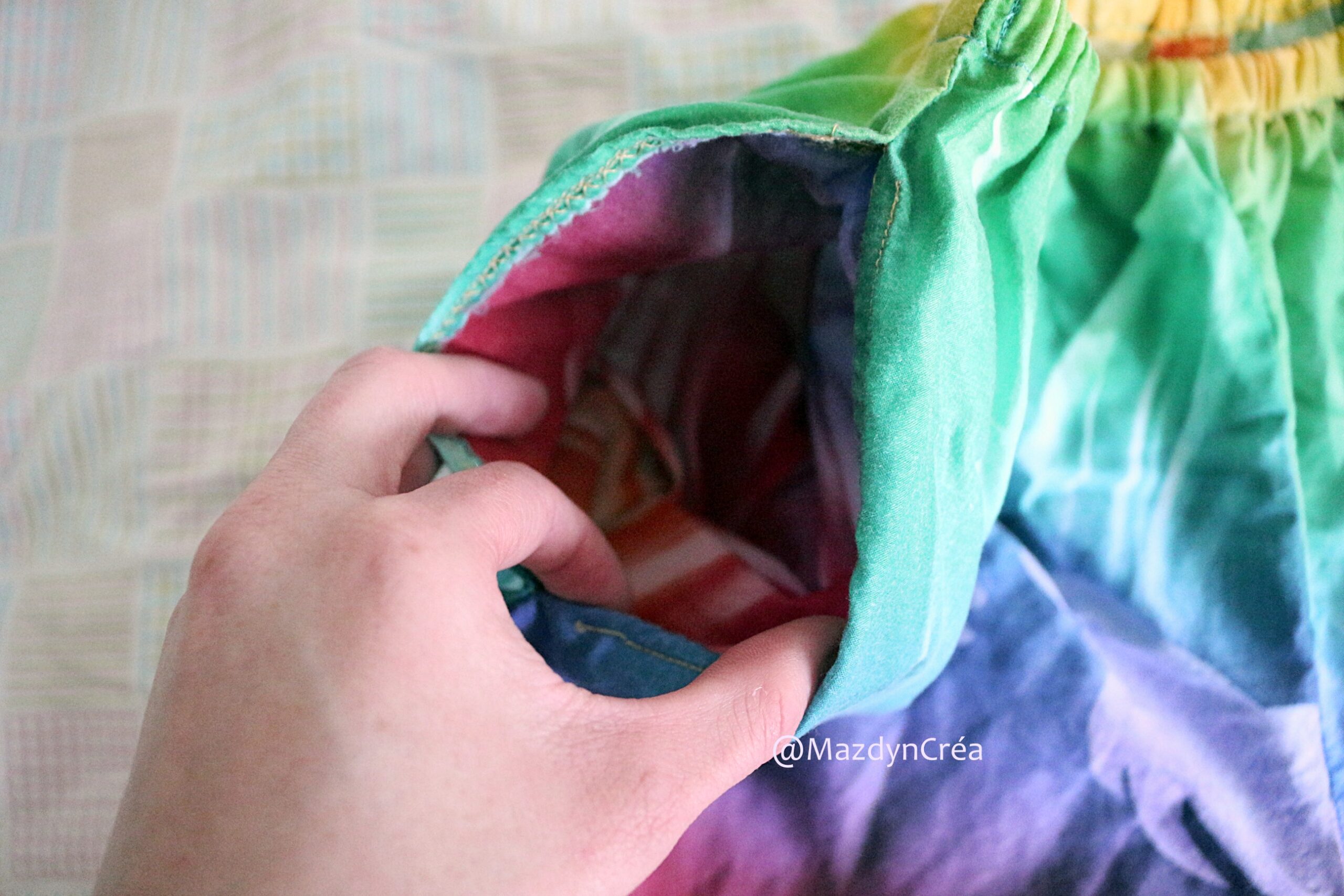 Short upcycling poche intérieure taille haute – Image 10