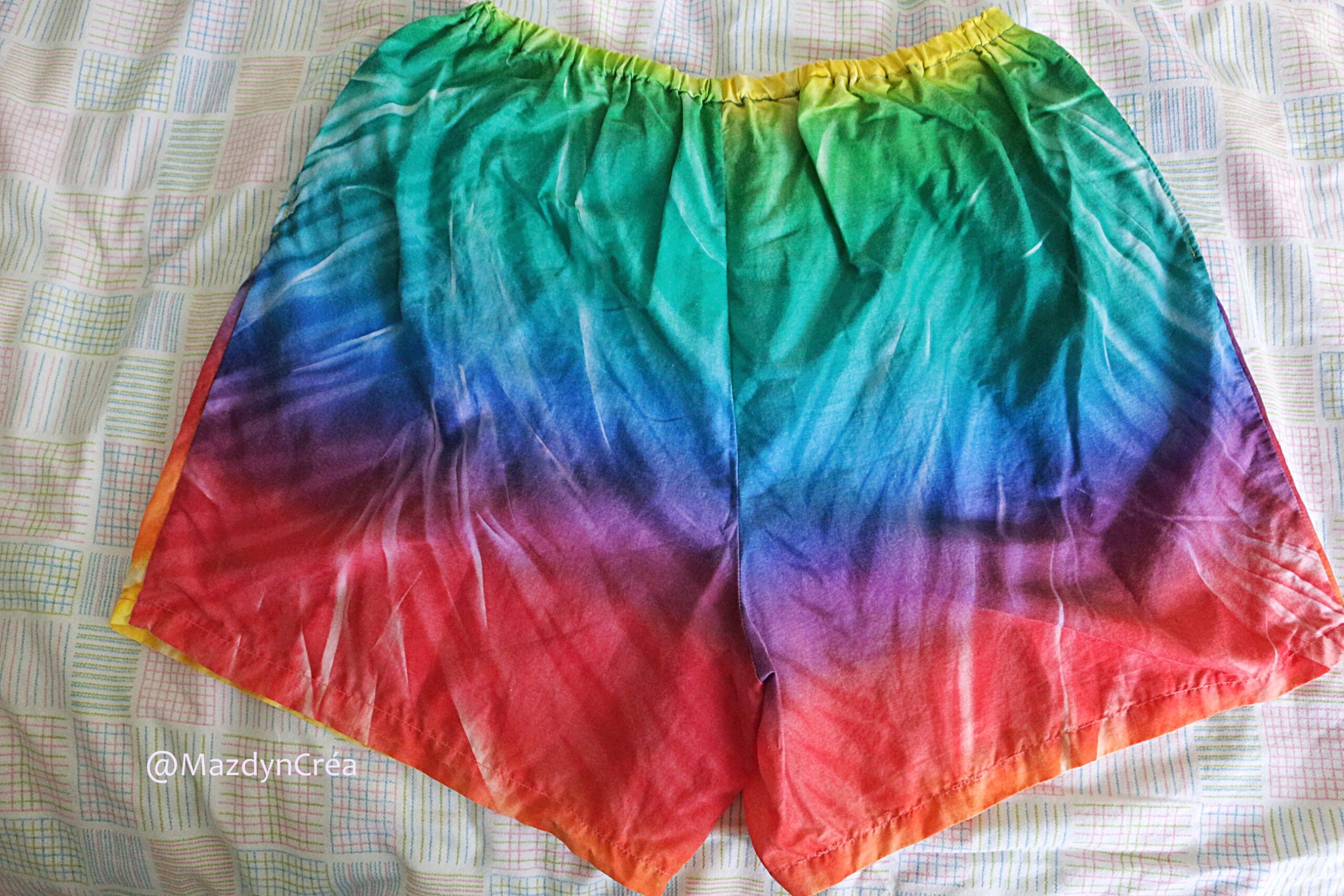 Short upcycling poche intérieure taille haute – Image 9